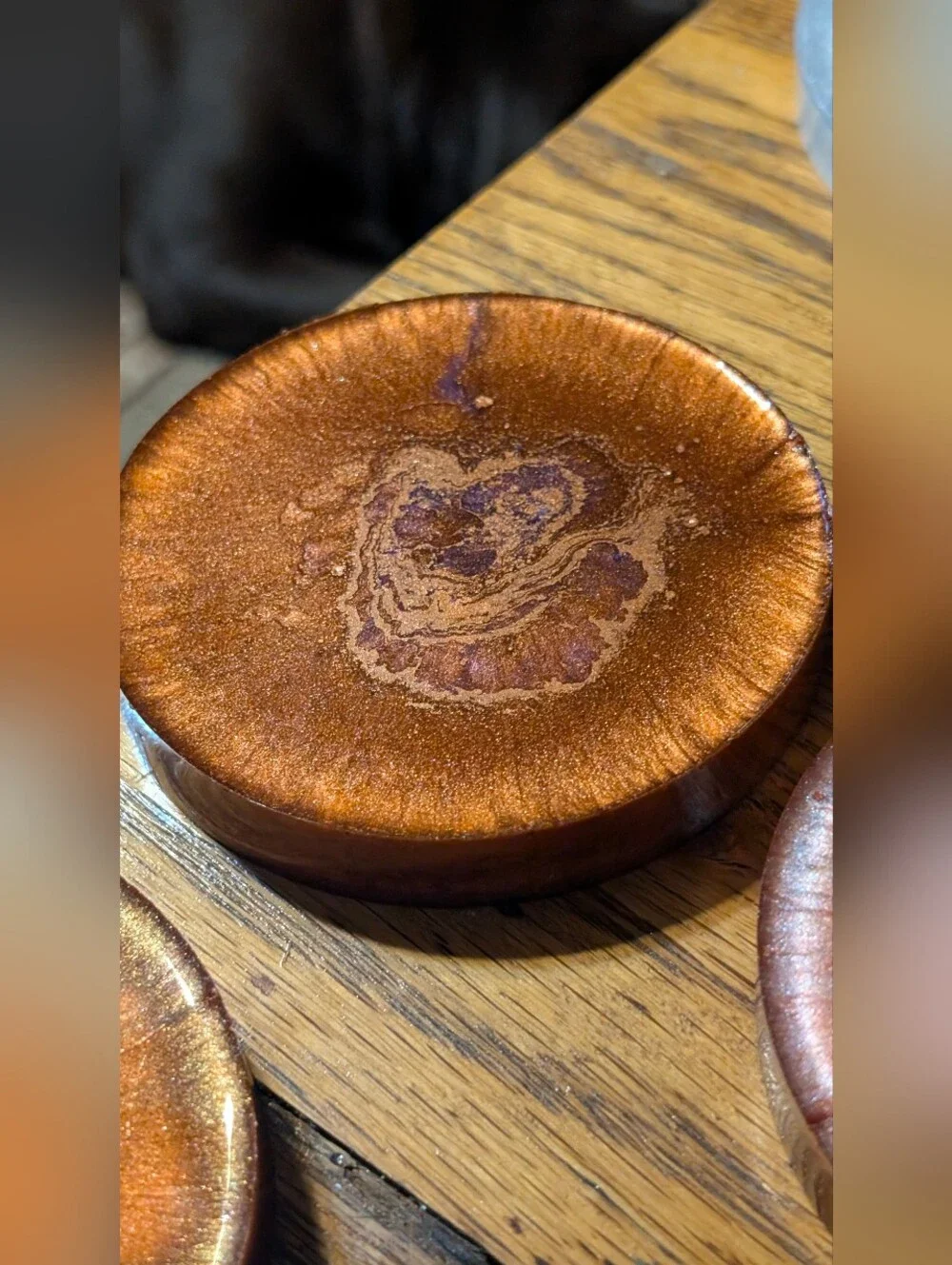 Abstract Planets Made From Epoxy Resin 4 Piece Coaster Set
